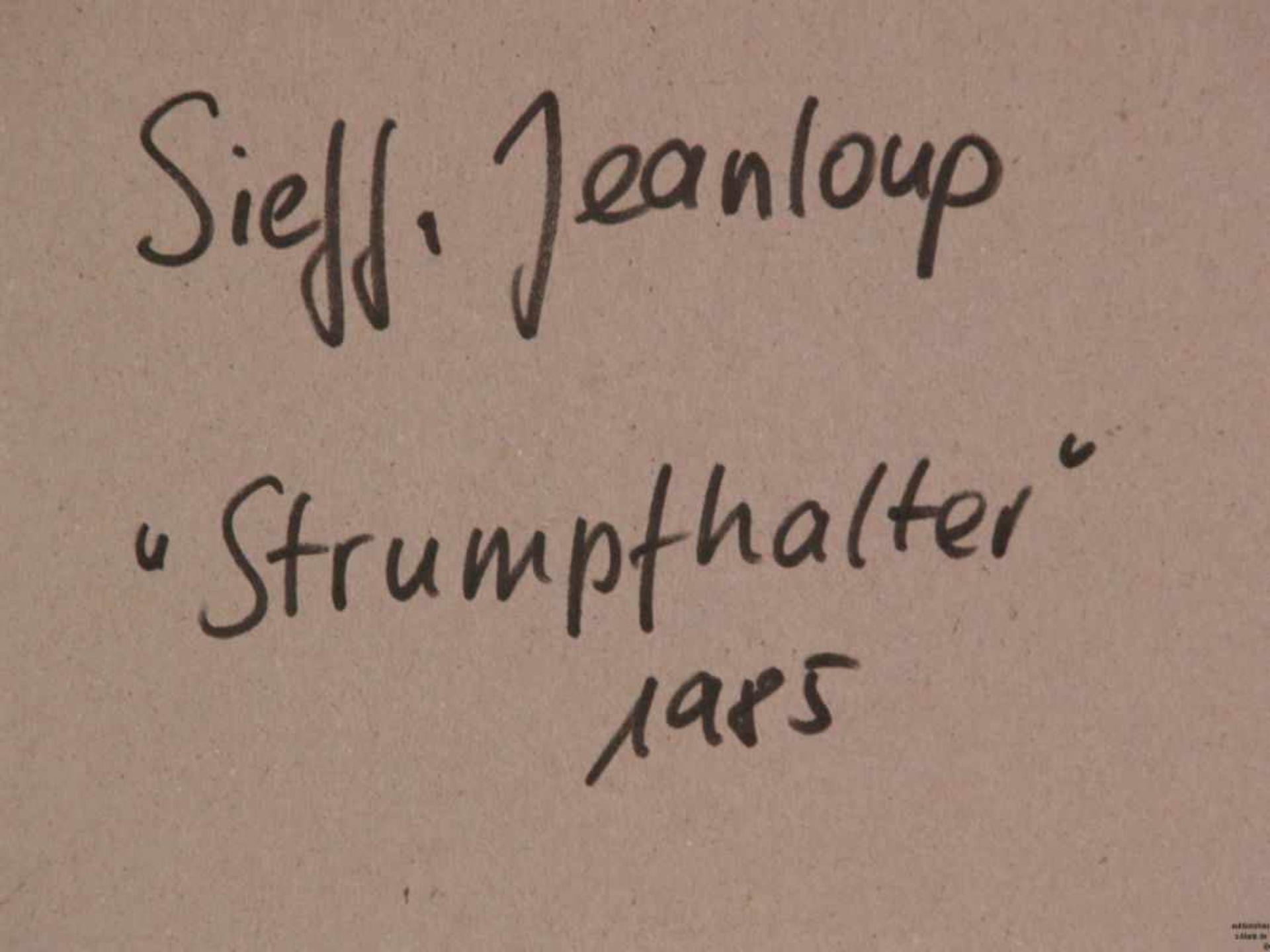 Sieff, Jeanloup (1933 - Paris - 2000) - "Strumpfhalter", 1985, Offsetdruck, unter Glas gerahmt, - Bild 3 aus 3