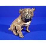 1920's AUSTRIAN SPELTER BULLDOG TABLE LIGHTER