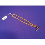 HEAVY 9CT ROSE GOLD ALBERT CHAIN