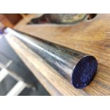 VICTORIAN EBONY STICK STAMPED 'R.I.C'