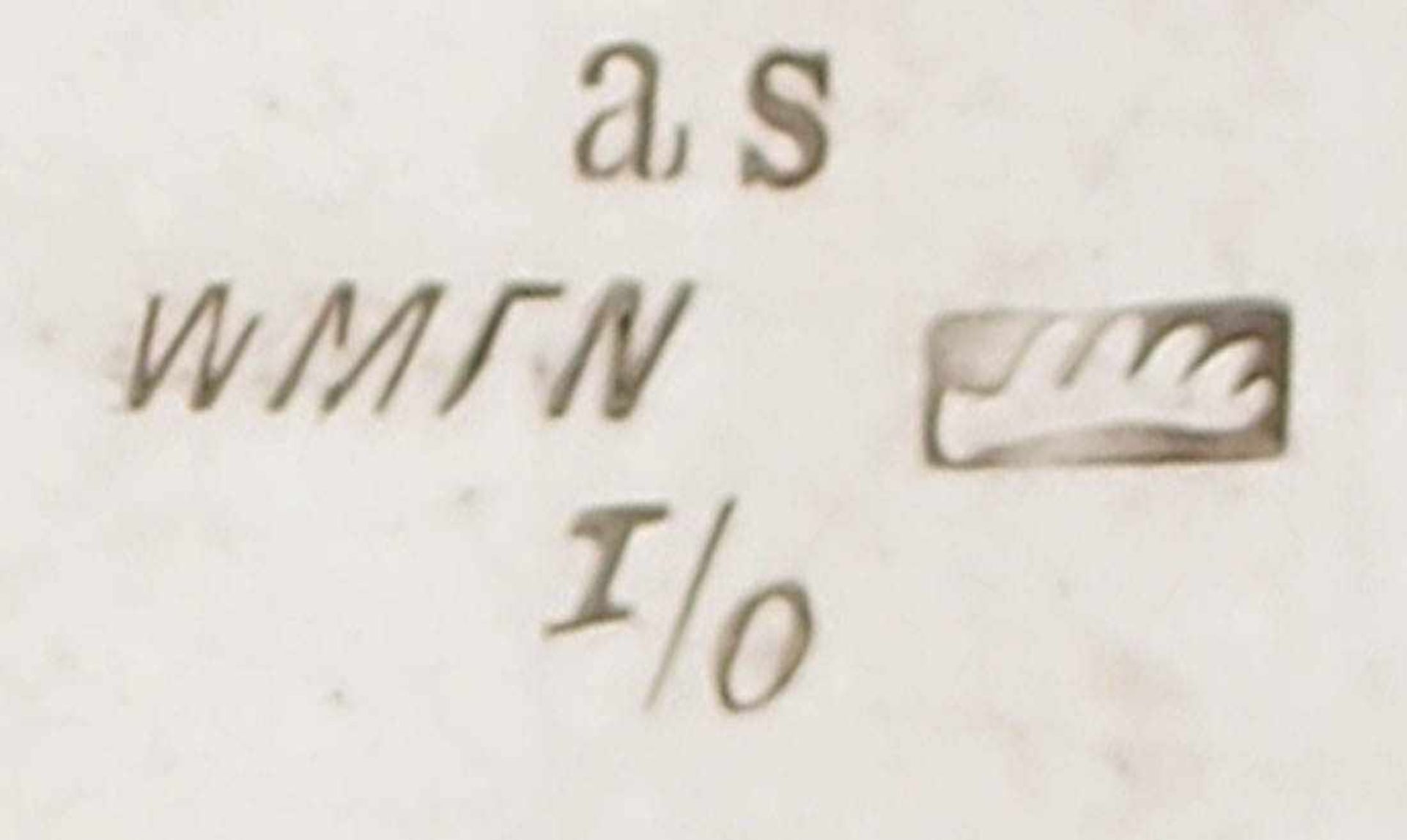 Verbindungsbecher, Rhenania, dat. 1902 Konische Form mit Wabenrelief. Auf der Schauseite - Bild 2 aus 3