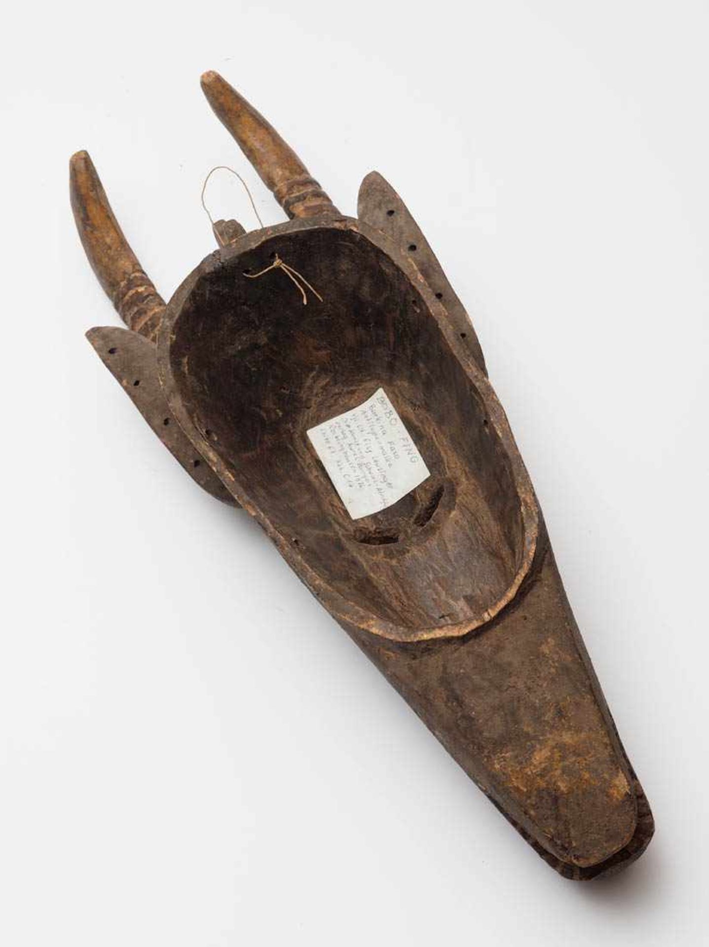 Antilopen-Maske, Bobo-Fing, Burkina Faso Geschnitztes Holz. H.55cm. Vgl. Die Kunst von - Bild 4 aus 4