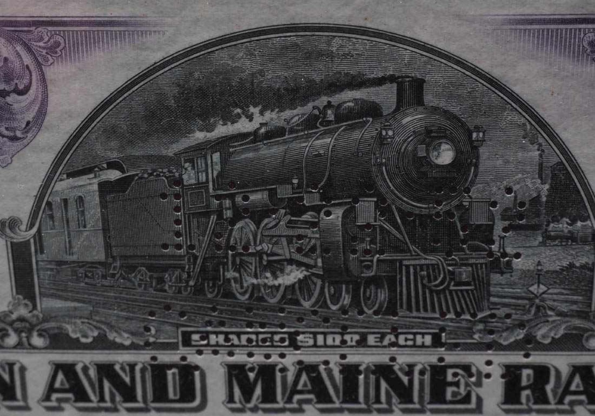 Fünf Aktien, 20er bis 50er Jahre Als Pendants ger. Boston & Maine Railroad Co., Western Maryland - Bild 2 aus 15