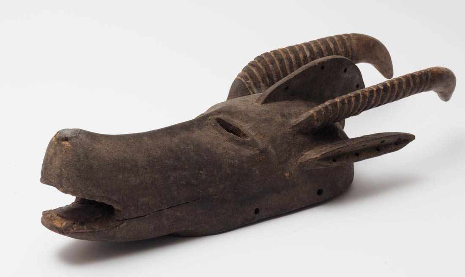 Antilopen-Maske, Bobo-Fing, Burkina Faso Geschnitztes Holz. H.55cm. Vgl. Die Kunst von - Bild 3 aus 4