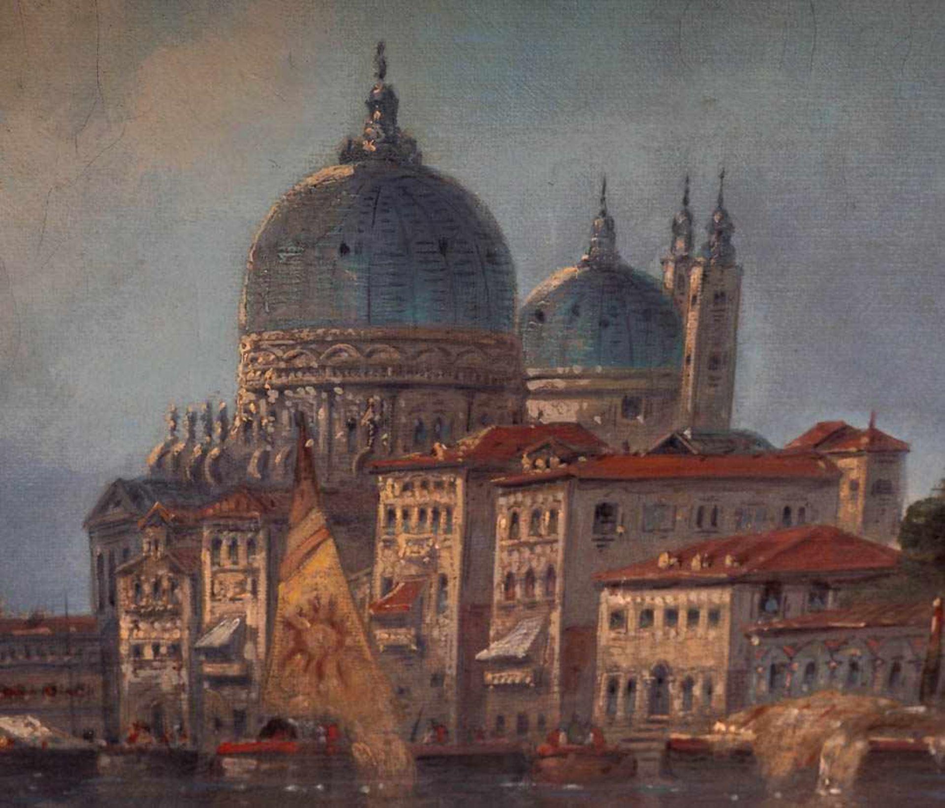 Kaufmann, Karl, 1843 - 1902 Blick auf ein prächtiges Schiff im Canale Grande in Venedig, im - Bild 8 aus 9