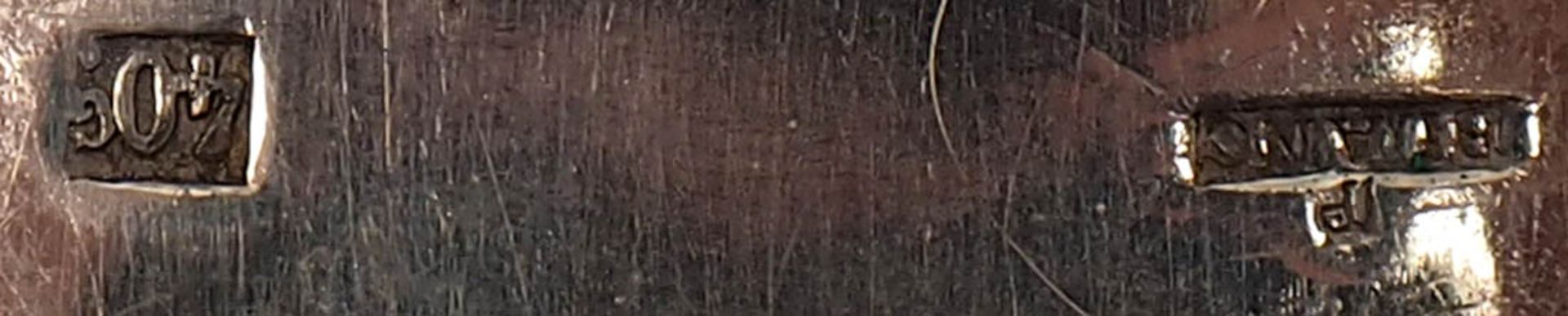 Sechs Löffel und sechs Gabeln, 19.Jhdt. Griffe in Spatenform. Silber (?), ungepunzt. - Bild 4 aus 4