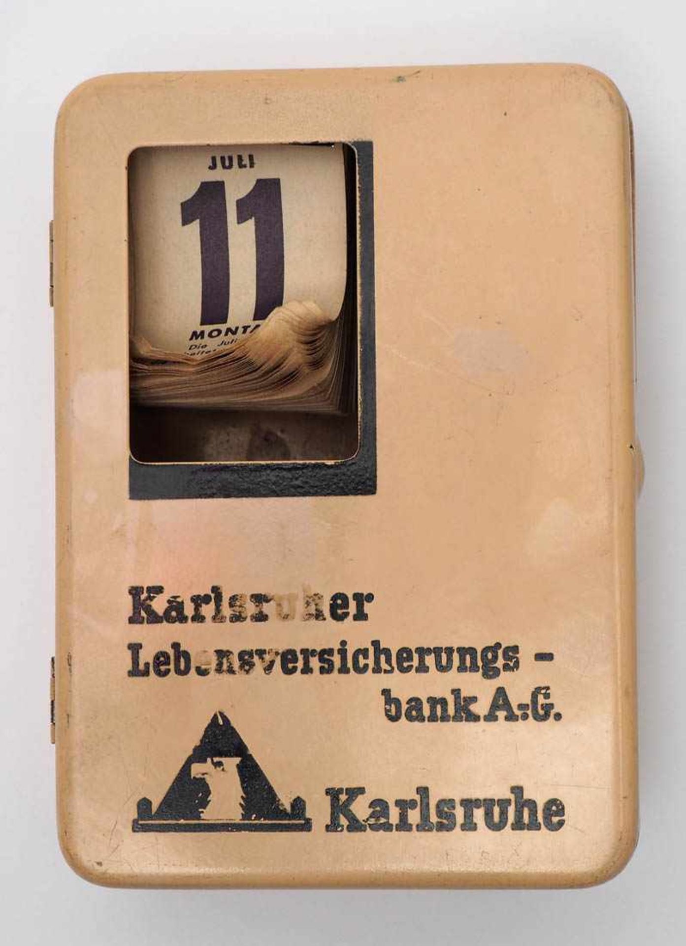 Spardose, Karlsruher Lebensversicherung, 30er Jahre Entwurf Marianne Brandt, Hersteller Ruppel- - Image 2 of 9
