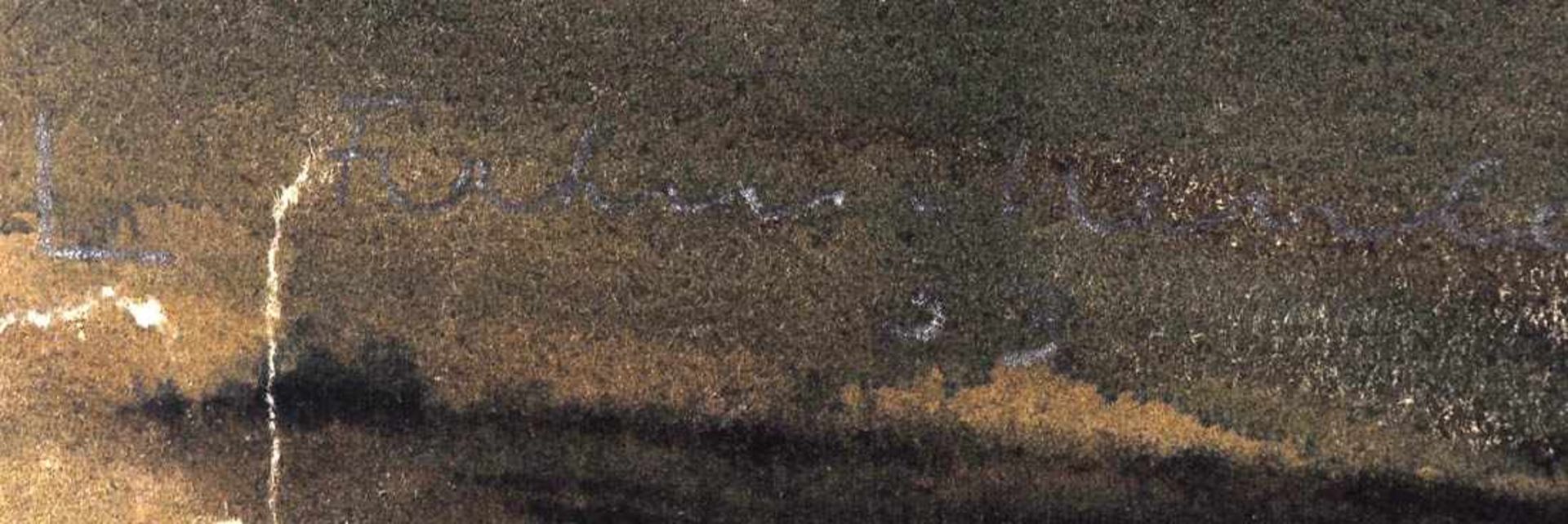 Frahm-Hessler, Franz, 1898 - 1990 Herbstliche Landschaft mit baumumstandenem See. Aquarell, links - Bild 2 aus 2
