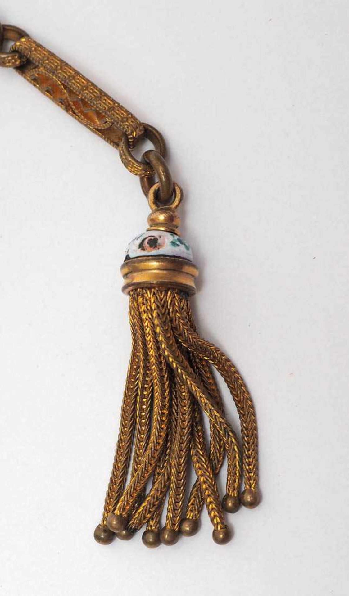 Zylinder-Taschenuhr, Genf, 19.Jhdt. Silbernes, teilvergoldetes Gehäuse mit feiner Gravur und - Bild 2 aus 5