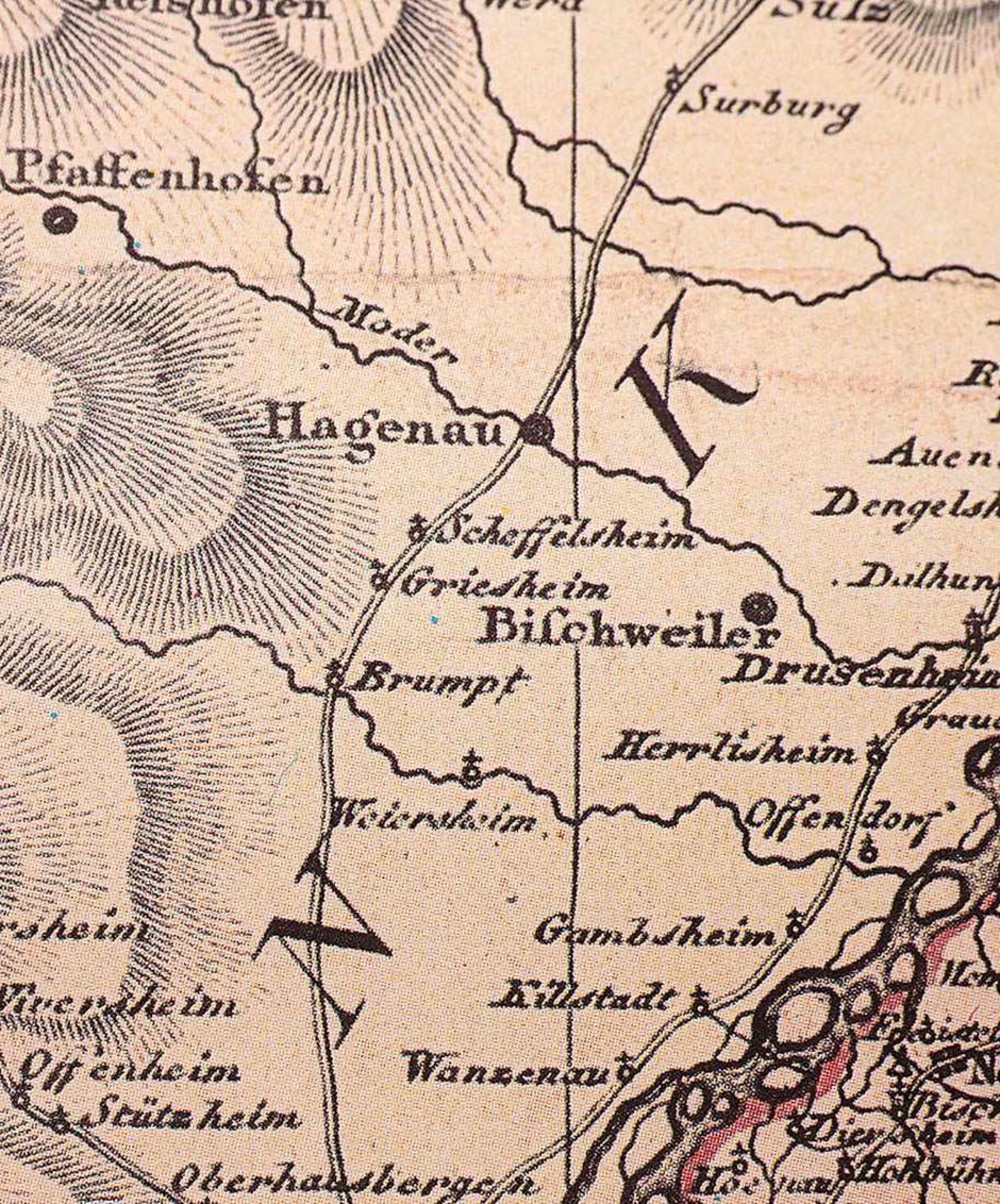 Landkarte des Großherzogtums Baden, Tulla, 1812 Nachdruck von 1988. - Image 4 of 5
