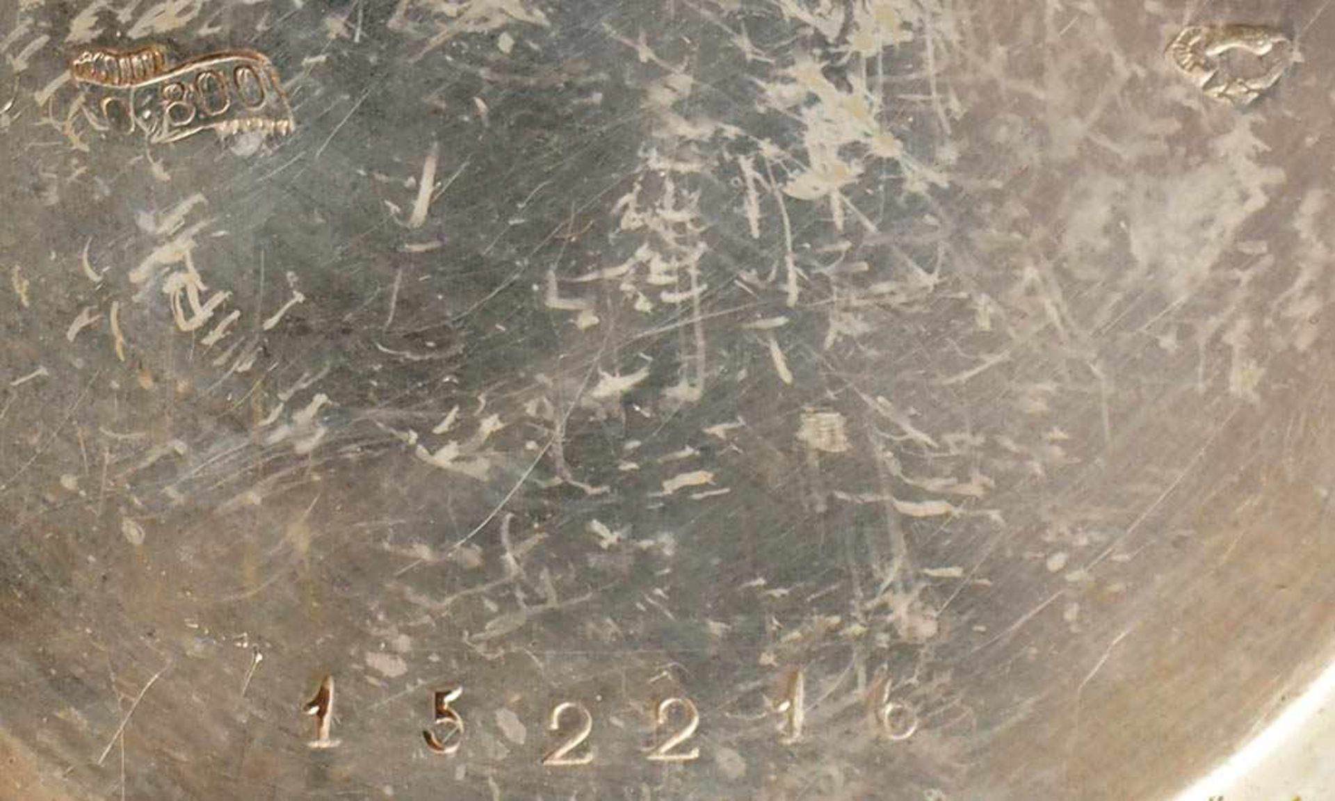 Savonette, Schweiz, 19.Jhdt. Fein graviertes und reliefiertes Gehäuse aus Silber 800. Weißes - Bild 6 aus 8