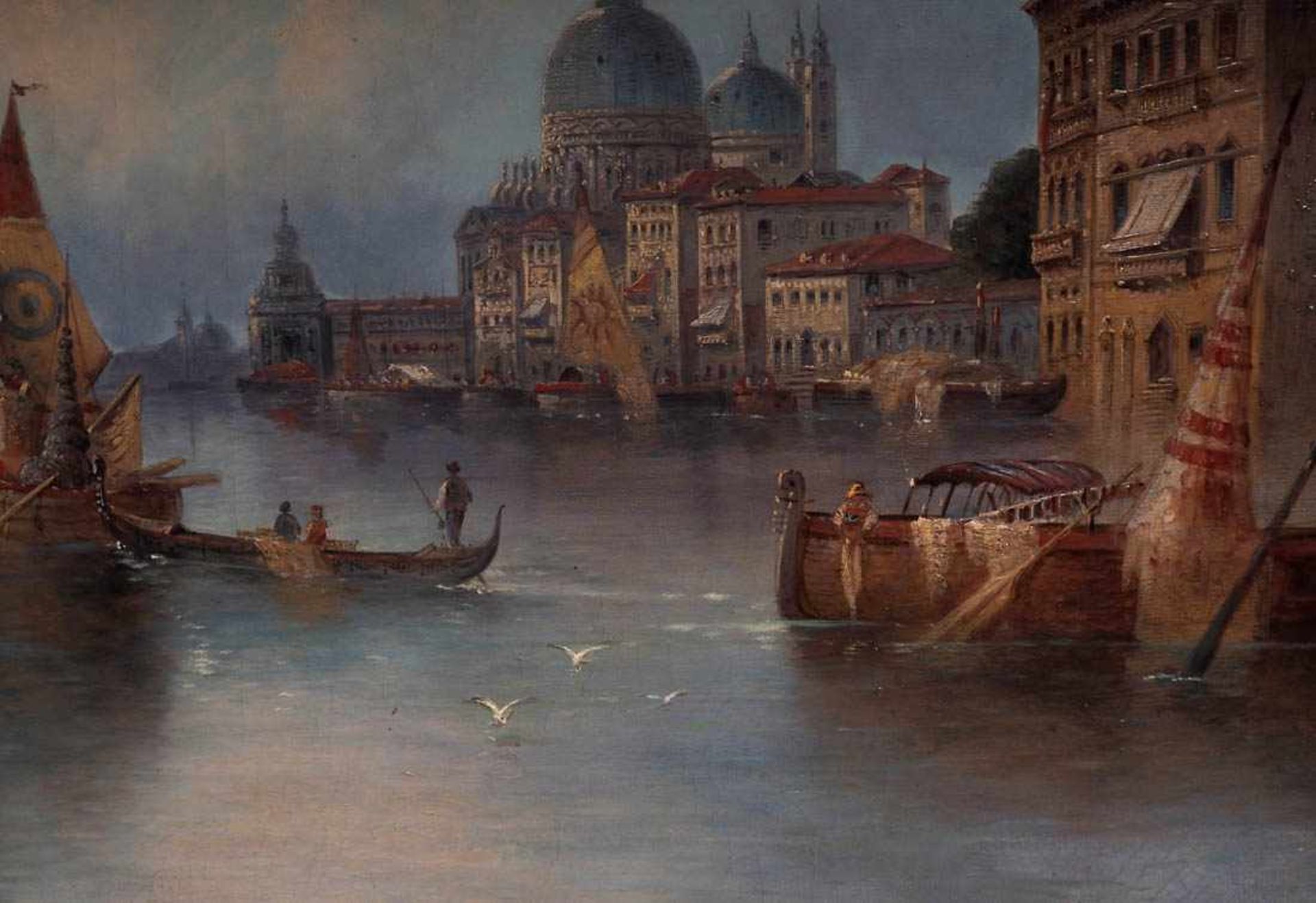 Kaufmann, Karl, 1843 - 1902 Blick auf ein prächtiges Schiff im Canale Grande in Venedig, im - Bild 5 aus 9