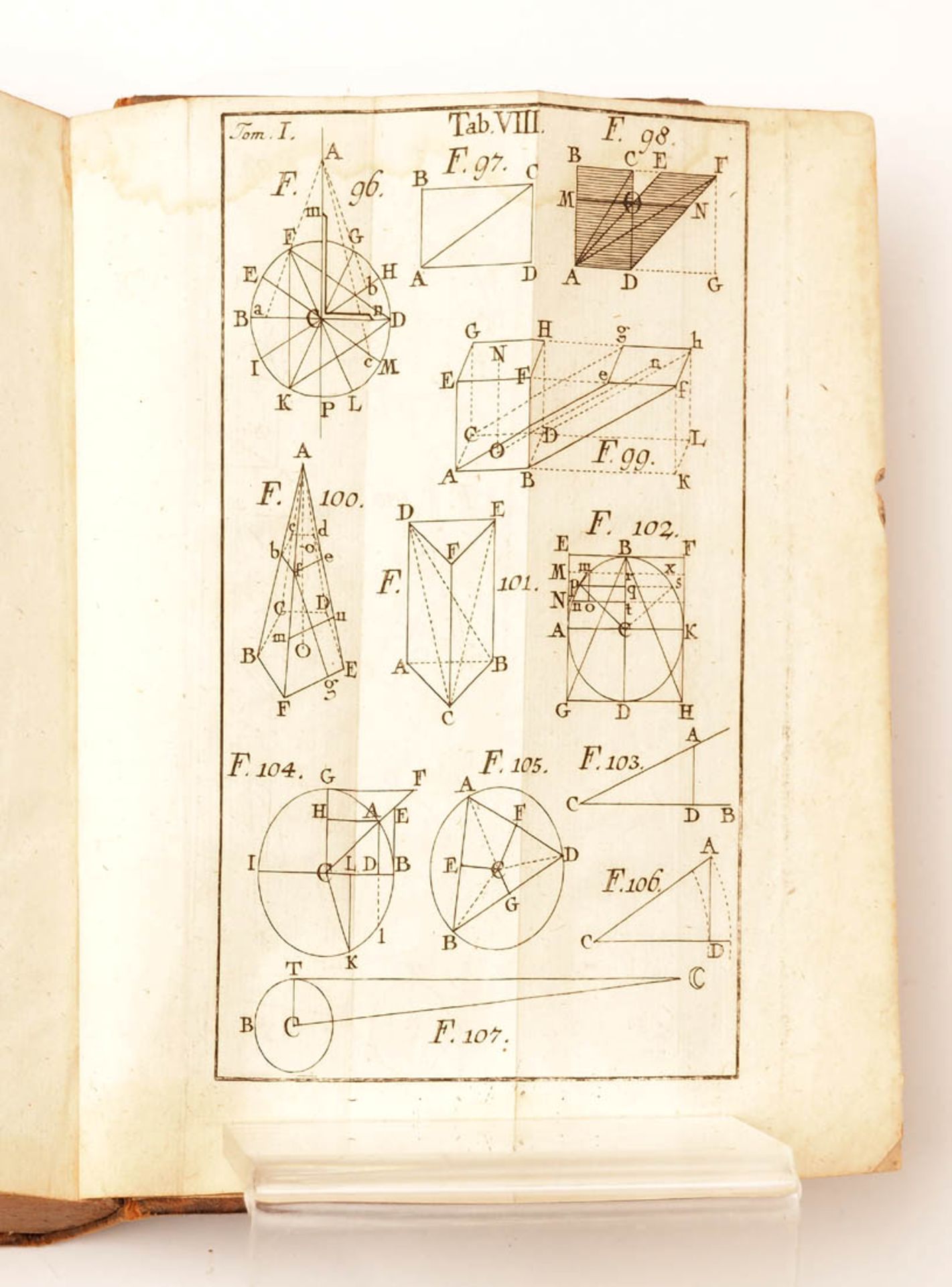 Mangold, M.: Philosophia recentior..., Craetz, Ingolstadt 1765 Band 1 und 2. Ledereinband, rot - Bild 4 aus 7