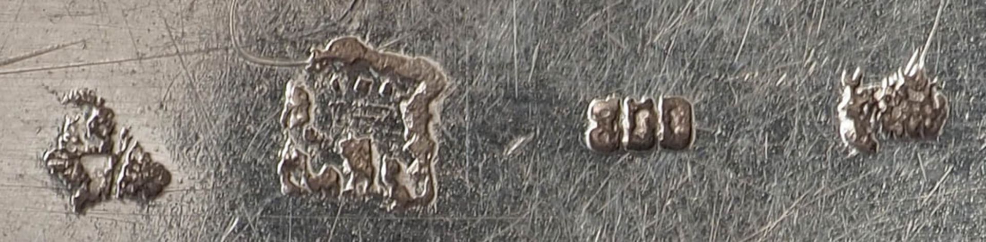 Zierobjekt Silber 800. In Form einer venezianischen Gondel. L.11cm, Gew. ca. 26g. Handarbeit. - Bild 4 aus 4