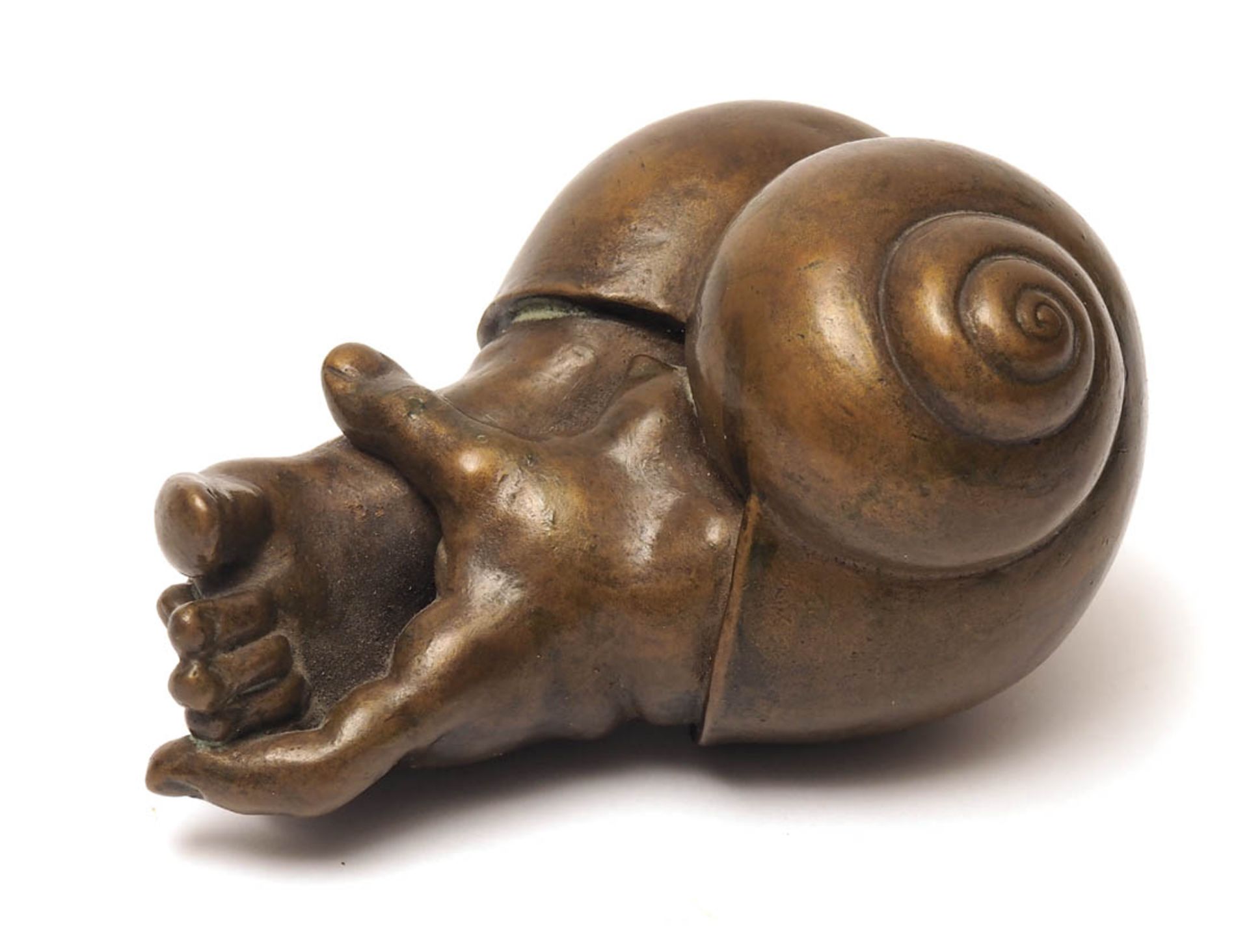Schwarze, Michael, geb.1939 Figurine, bet. "Flirt am Kaiserstuhl". Bronze, braun patiniert. Auf