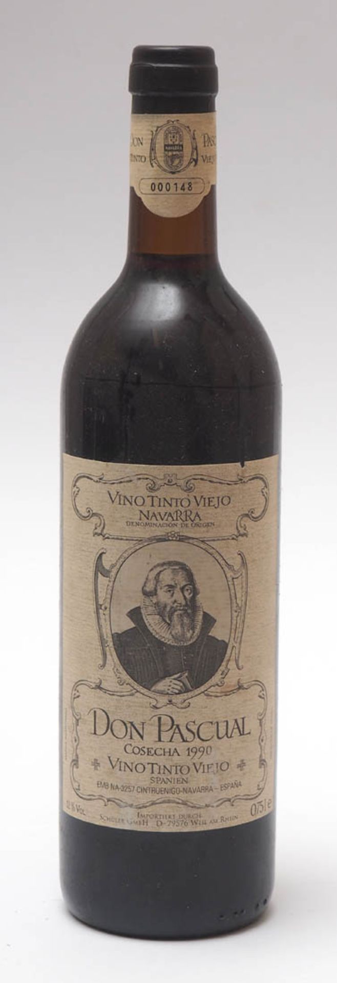 29 Flaschen spanischer Rotwein Don Pascual, Vino tinto, Viejo Navarra 1990
