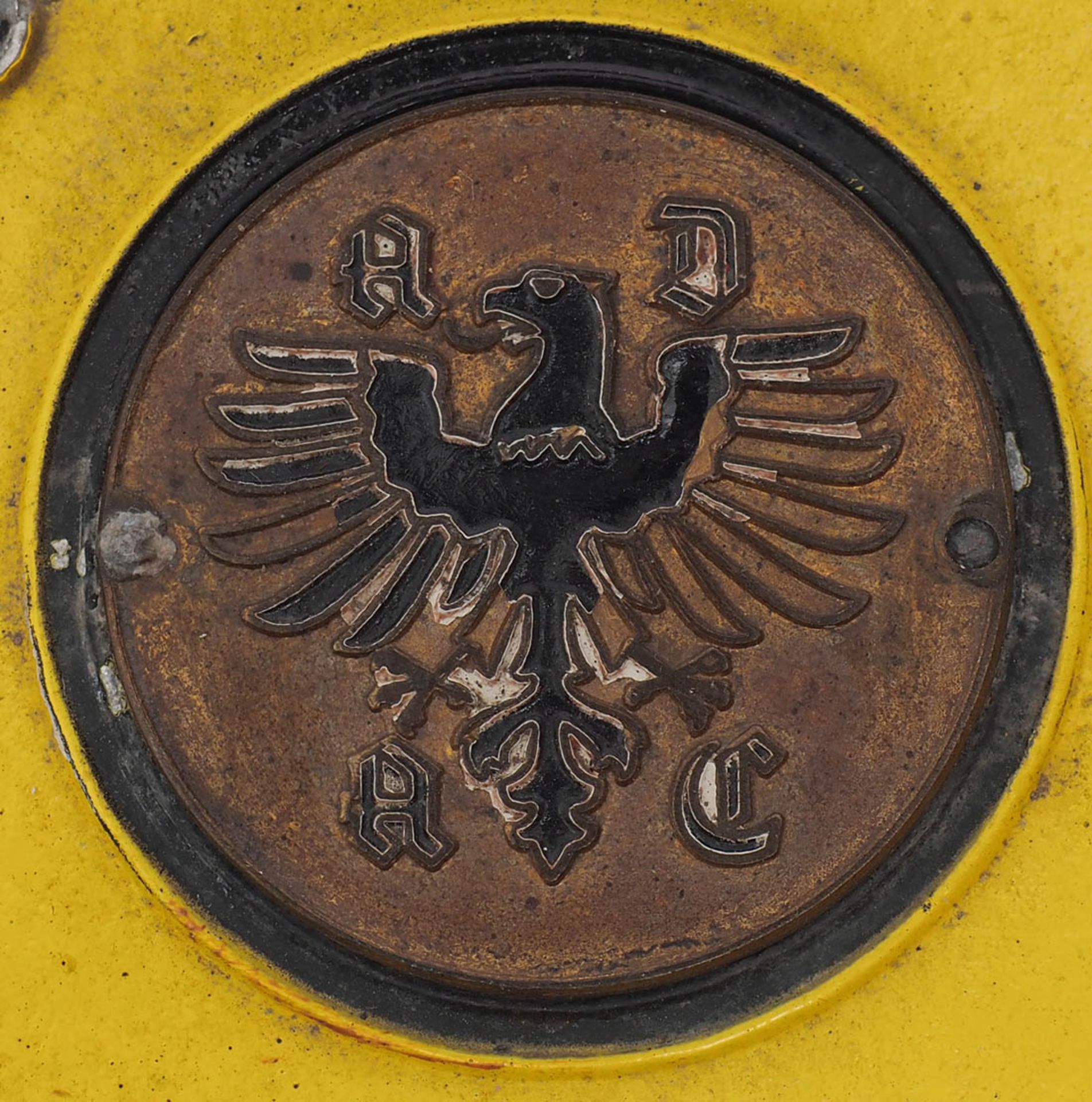 Plakette "Freiwilliger Kameradschaftsdienst", ADAC, um 1950 Guter Zustand. L.12cm. - Image 2 of 2