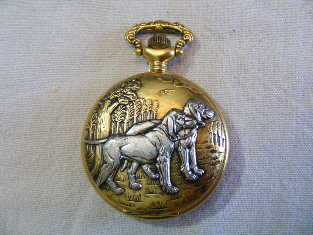 Modern Dog/Shooting interest Pocket Watch