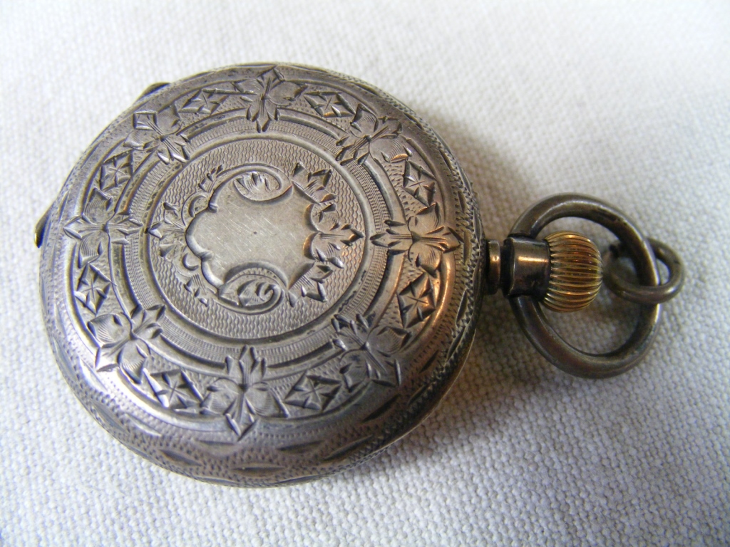 Continental Silver Fob Watch - Image 3 of 9