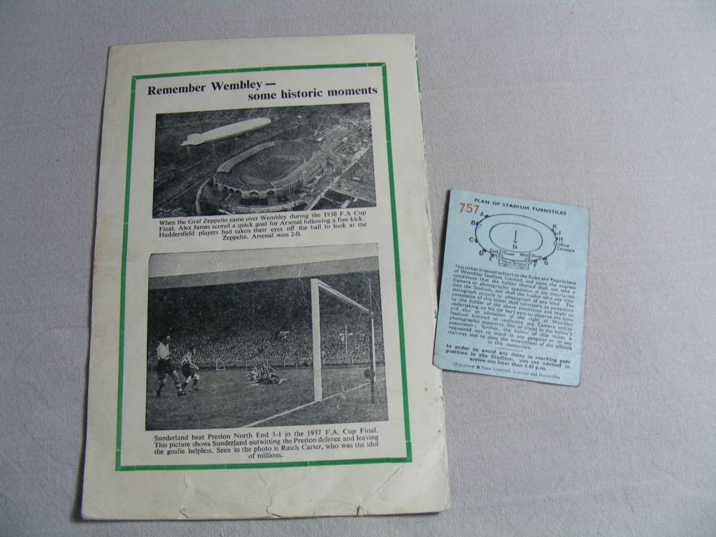 Football Programme: 1954 England v Wales - Image 3 of 3