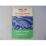 Football Programme: Burnley v Tottenham Cup Final