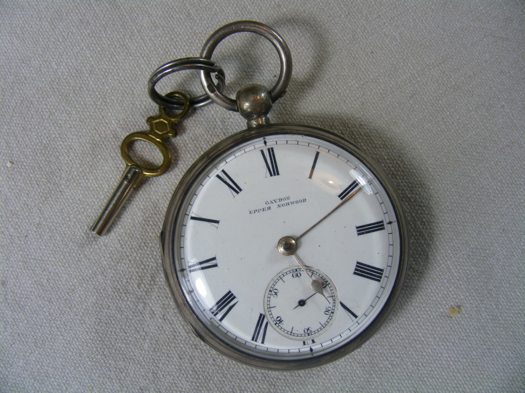 Silver-cased Pocket Watch