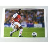 Football: Signed Photograph of Ashley Cole Arsenal