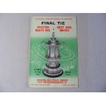 Football Programme: Preston v West Ham Cup Final