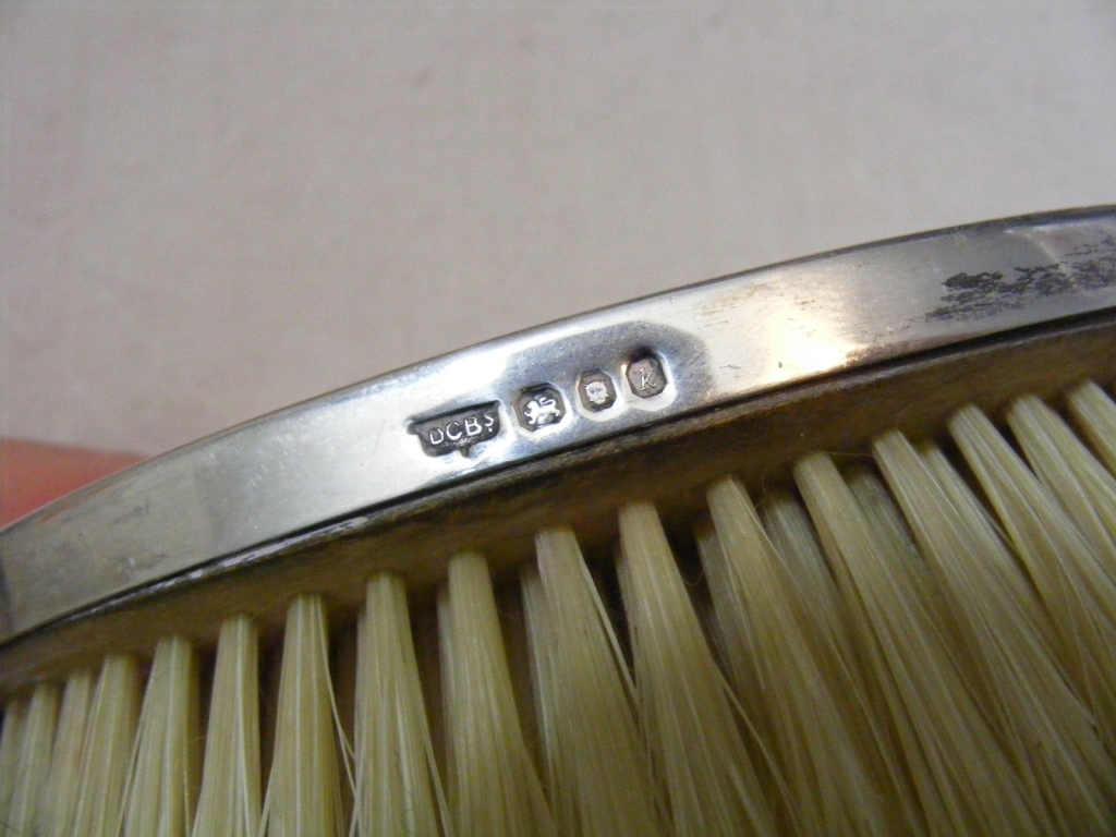 A Deco-style silver Dressing Table Set - Image 3 of 3