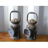 Two WWII-vintage Railway Signalling Lamps