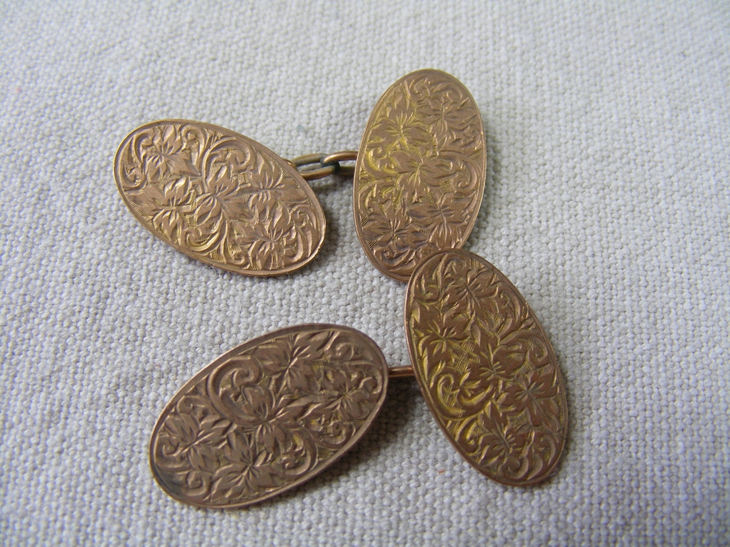 Pair of 9ct gold Cufflinks - Image 2 of 4