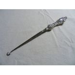 Silver handled Button Hook