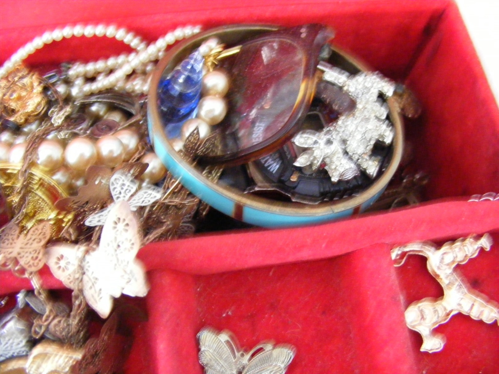 Large vintage Jewellery Box and Contents - Image 5 of 5