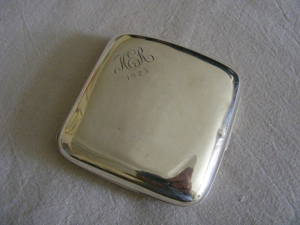 An unusually heavy Silver Cigarette Case