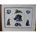 Framed "Bryn" ltd ed Labrador Retriever Print