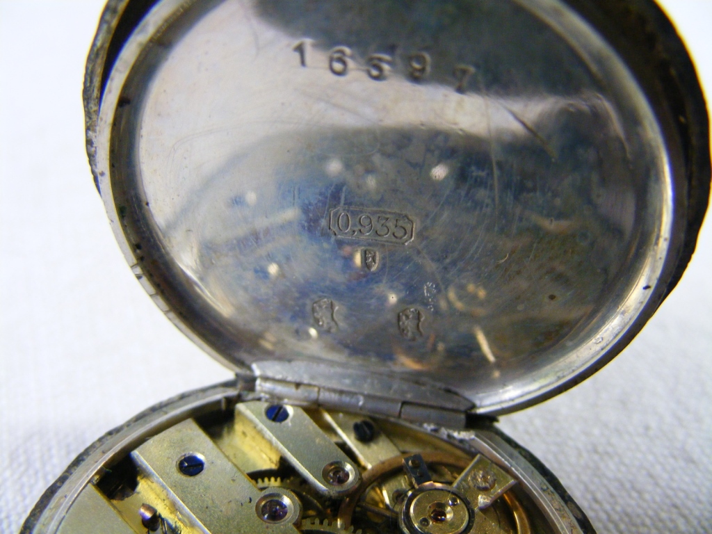 Continental Silver Fob Watch - Image 6 of 9