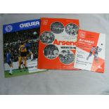 Arsenal & Chelsea Football Programmes