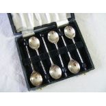 Cased set of 6 silver-plated Coffee Spoons