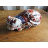 Japanese hand-decorated figure of a Cat