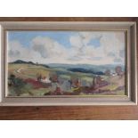 Oil on Board, Landscape, signed Derek Russell