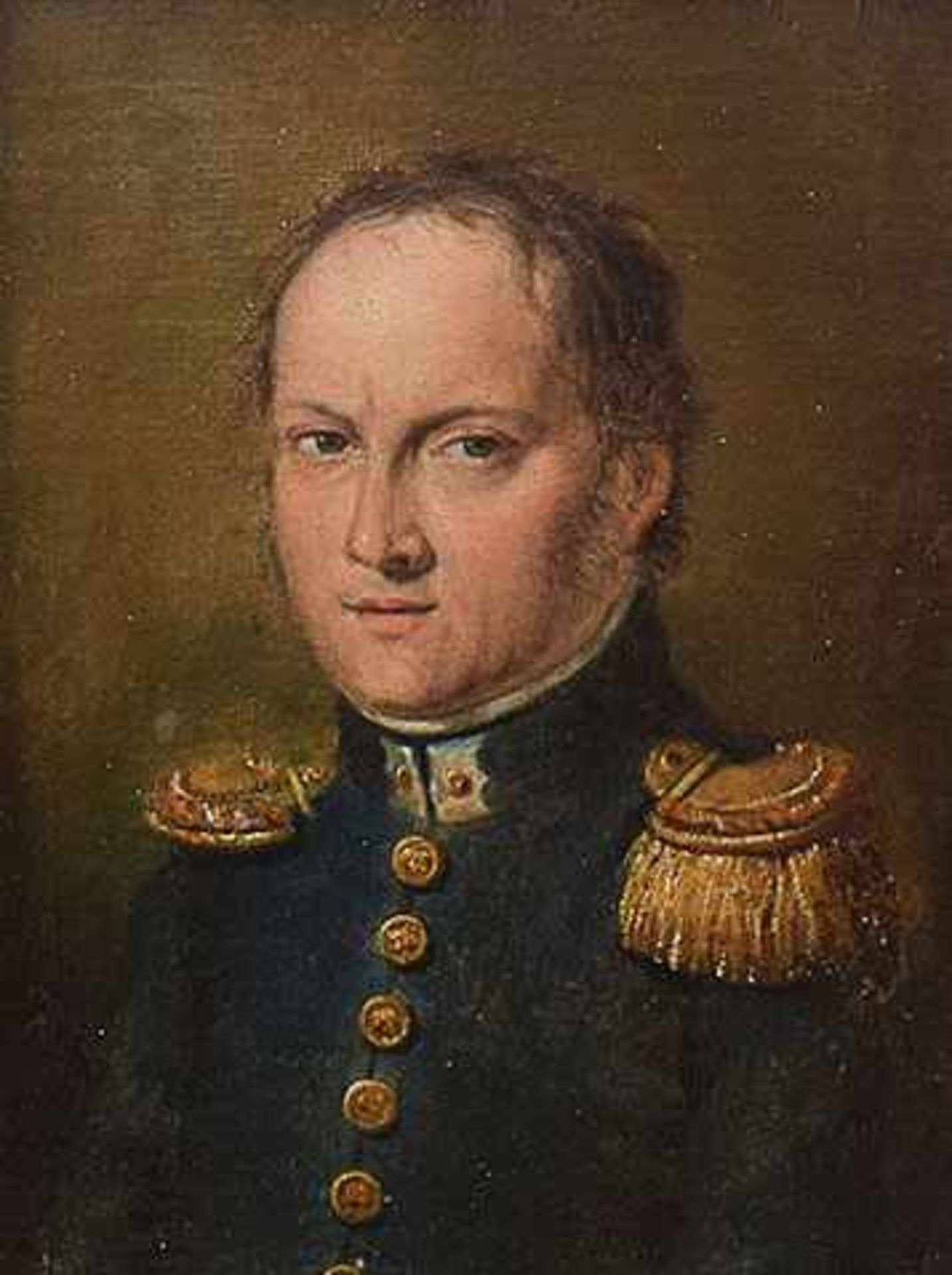 Francesco Podesti Portrait of General Millefiorini oil on canvas, 31,5by24cm. Ancona 1800 - Roma - Bild 2 aus 2