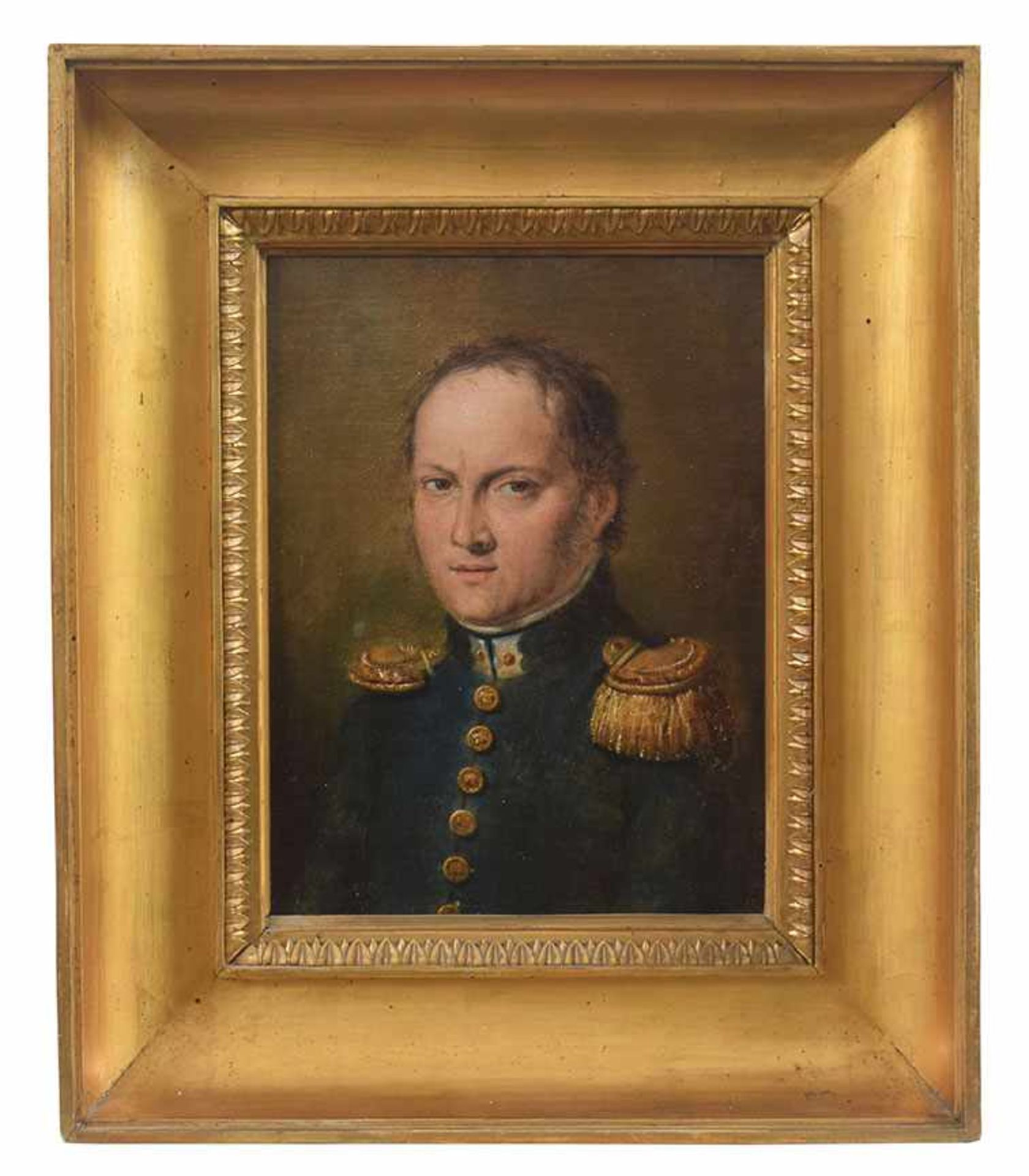 Francesco Podesti Portrait of General Millefiorini oil on canvas, 31,5by24cm. Ancona 1800 - Roma
