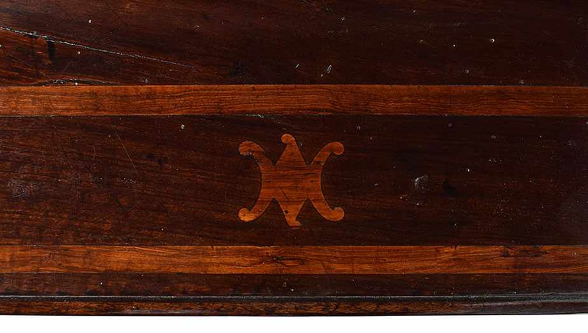 The Albani canterano venereed with walnut and olive, Rome, 1710-'20, 112x180x78,5cm. Albani is a - Bild 6 aus 8