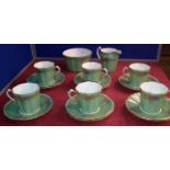 18 piece Collingwood hand painted tea service