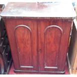 Victorian children's double wardrobe, with fitted drawer & clothes hook to interior