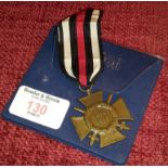 WW1 German 1914 Cross Honour medal