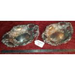 Sheffield Silver pierced bon bon dishes by Walker & Hall