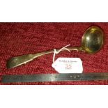 Victorian Edinburgh silver small ladle by Adam Elder, 1826-1831