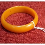 Bakelite butterscotch amber bangle