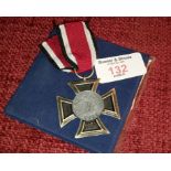 WW2 Polish Iron Cross medal 1944 Warsaw uprising, made by Veteran soldiers